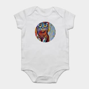 Daring floppy cat Baby Bodysuit